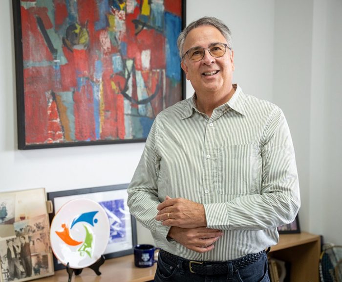 Peter Blanck in his office at Dineen Hall
