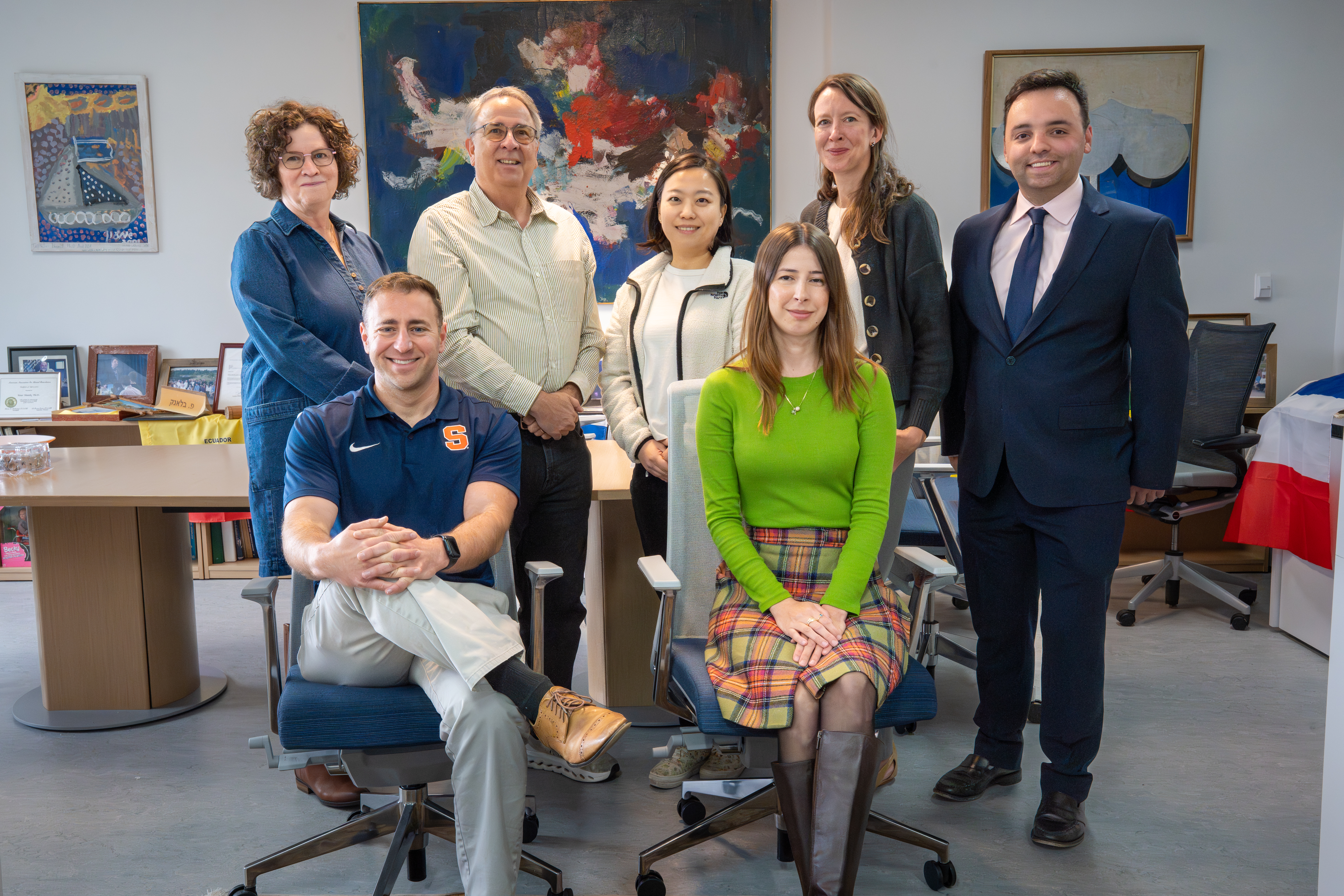 From Top Left: Heather DiBlasi, Peter Blanck, EunJung Park Ingrid Stefano, and Max Charest Front Row: Joseph Battisto, Fitore Hyseni