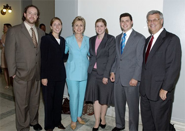 BBI Interns with Senator Hillary Clinton