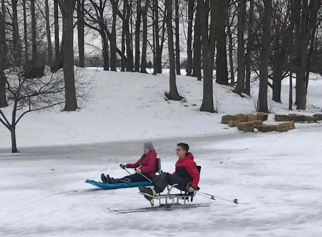 2 adaptive Nordic Sit Skis to Sunnycrest Park