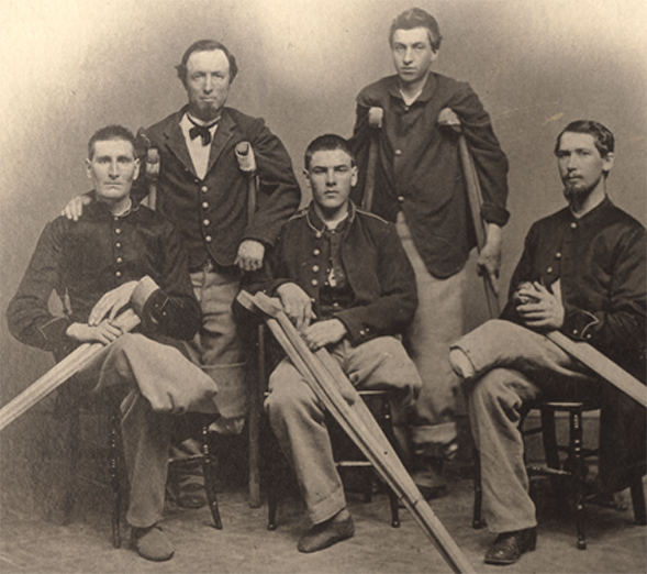 From left to right, A. J. Hutchins of Ohio, Thomas Shields of New York, William McFarland and S. M. Dyer of Wisconsin, and V. N. Higgins of Missouri 