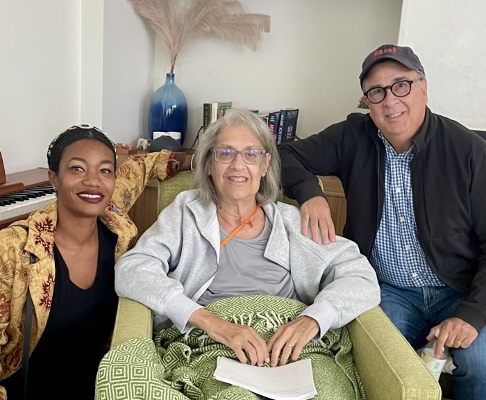 Peter Blanck with USC Professor Elyn Saks and Rayshell Chambers, CEO of Painted Brain;